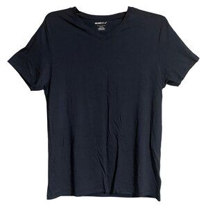 William Rast Essential Tee Mens Large Navy Blue V Neck Soft Blend Short Sleeve S